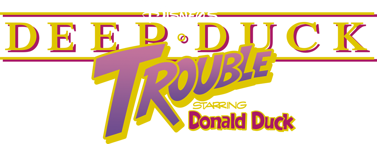 логотип Deep Duck Trouble Starring Donald Duck